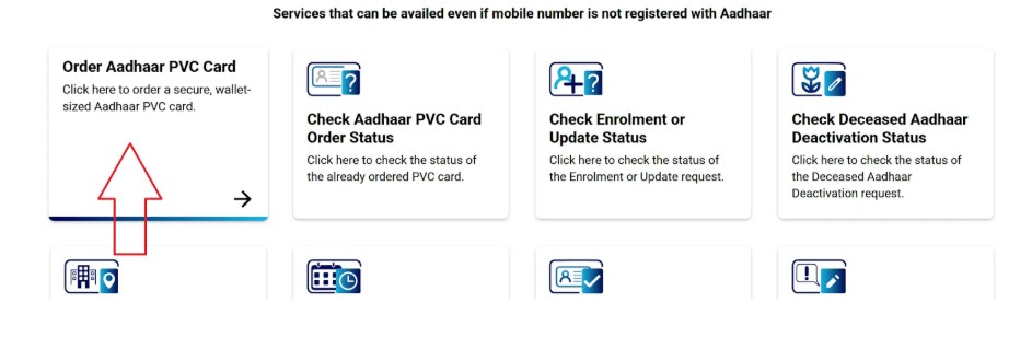 PVC Aadhar Card Order Online Apply
